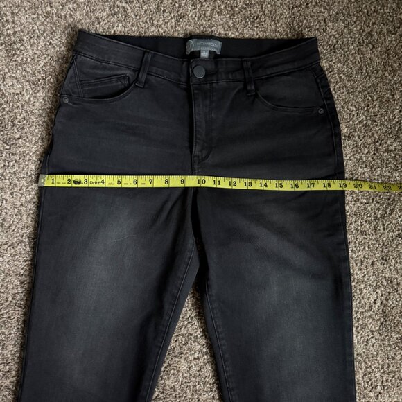 Worn Once! Wit & Wisdom Strait Leg Black Washed/Grey Jeans, Size 8 - Picture 5 of 13